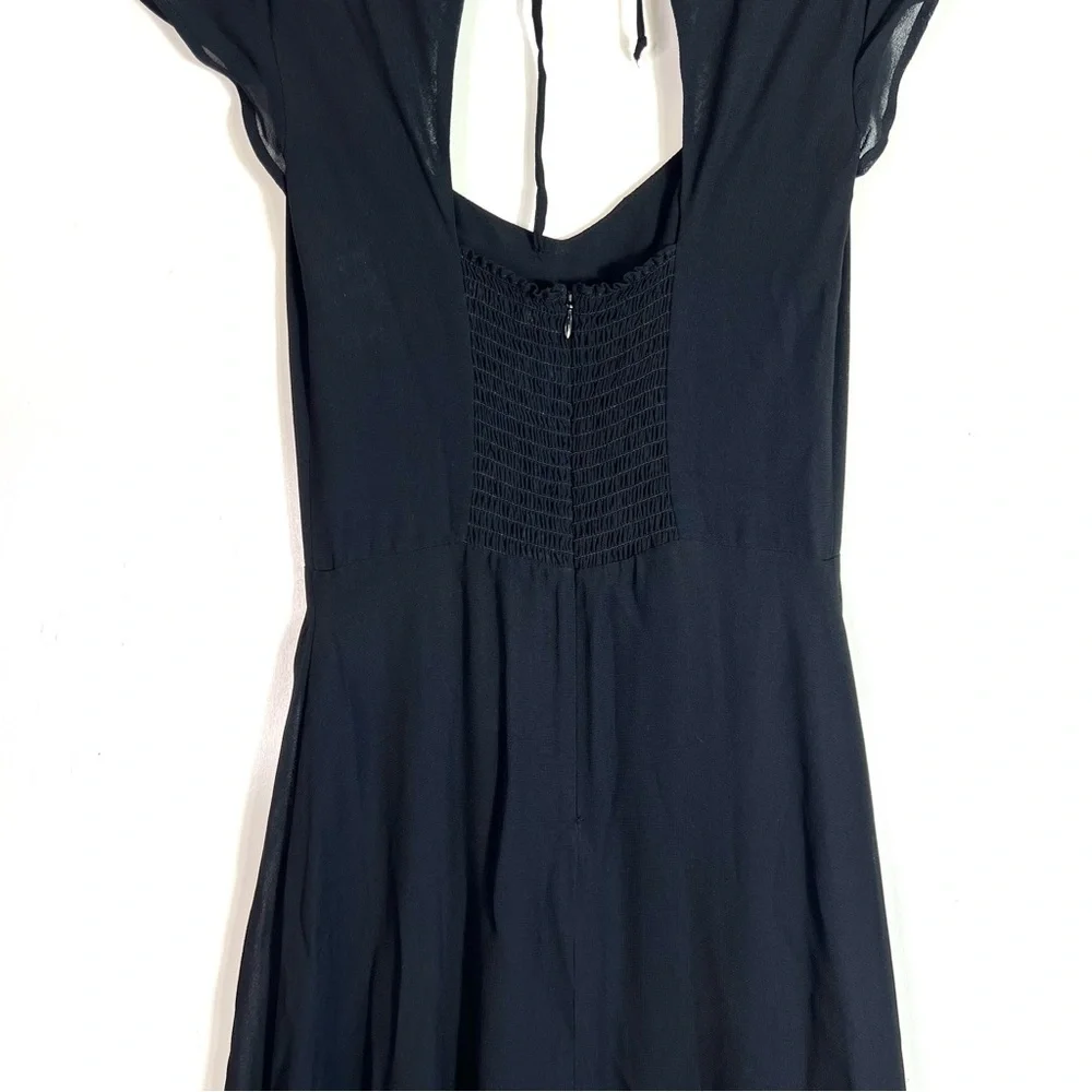 NWT Reformation Amaryllis Maxi Dress Black Size 0 - Picture 5 of 13